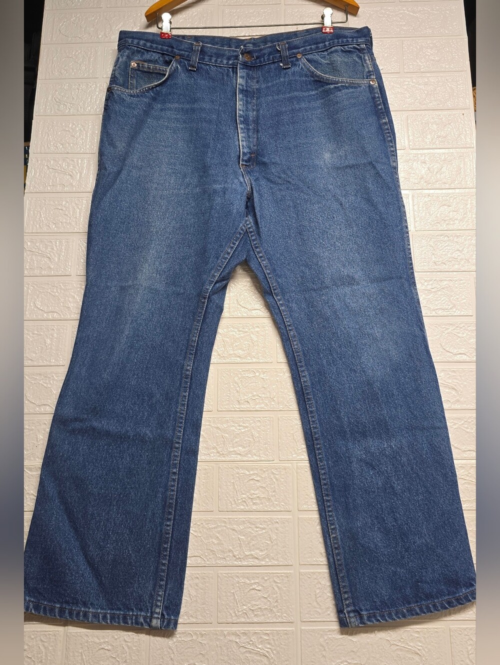 Vintage Men's Blue Denim Roebucks 13 GA Jeans 36W 28L